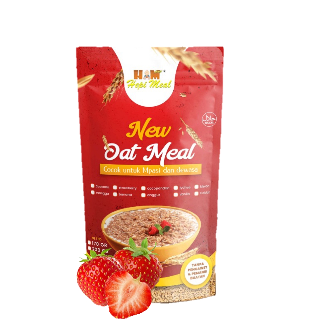 New Oatmeal Varian Strawberry 170 Gram