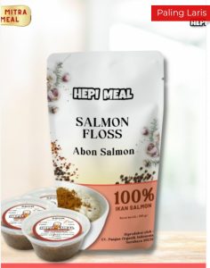 Abon Salmon Kemasan Pouch 100 gram Tanpa Cup