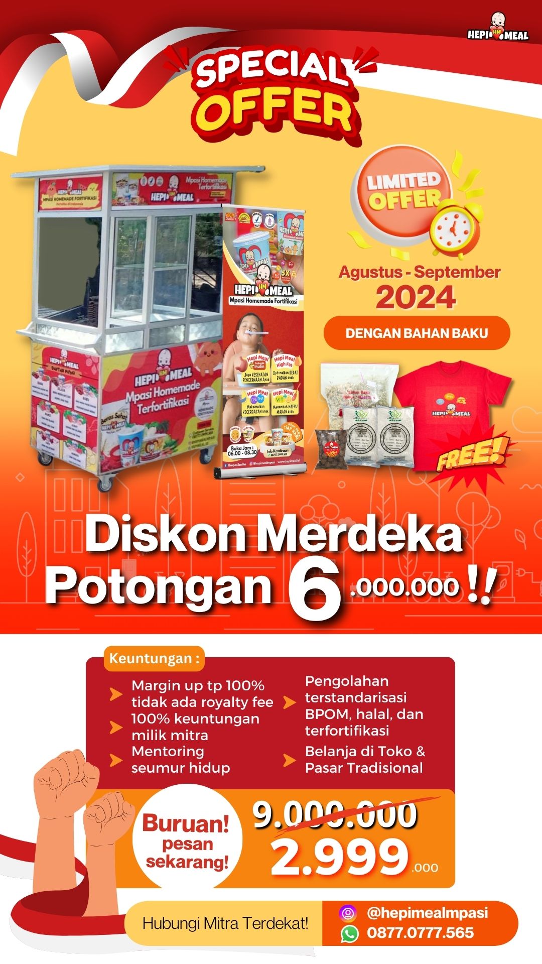 PO DISKON MERDEKA Paket Rombong