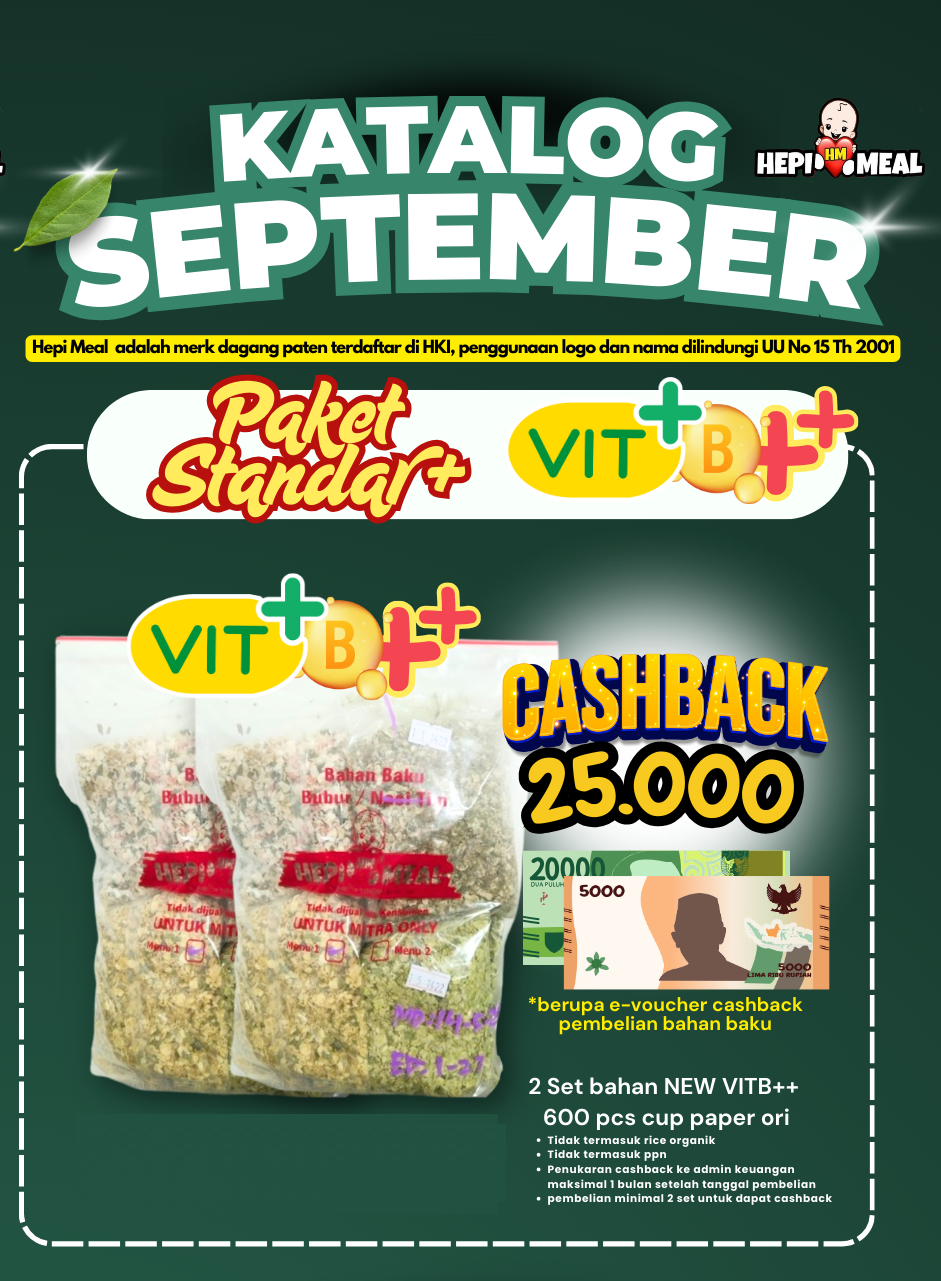 PROMO BELI 2 SET STANDAR+ VIT B ++ (300 CUP) CASHBACK 25.000 SEP 25