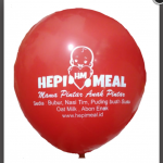 PROMO!!! Balon Merah BRANDING HEPIMEAL (1SET)