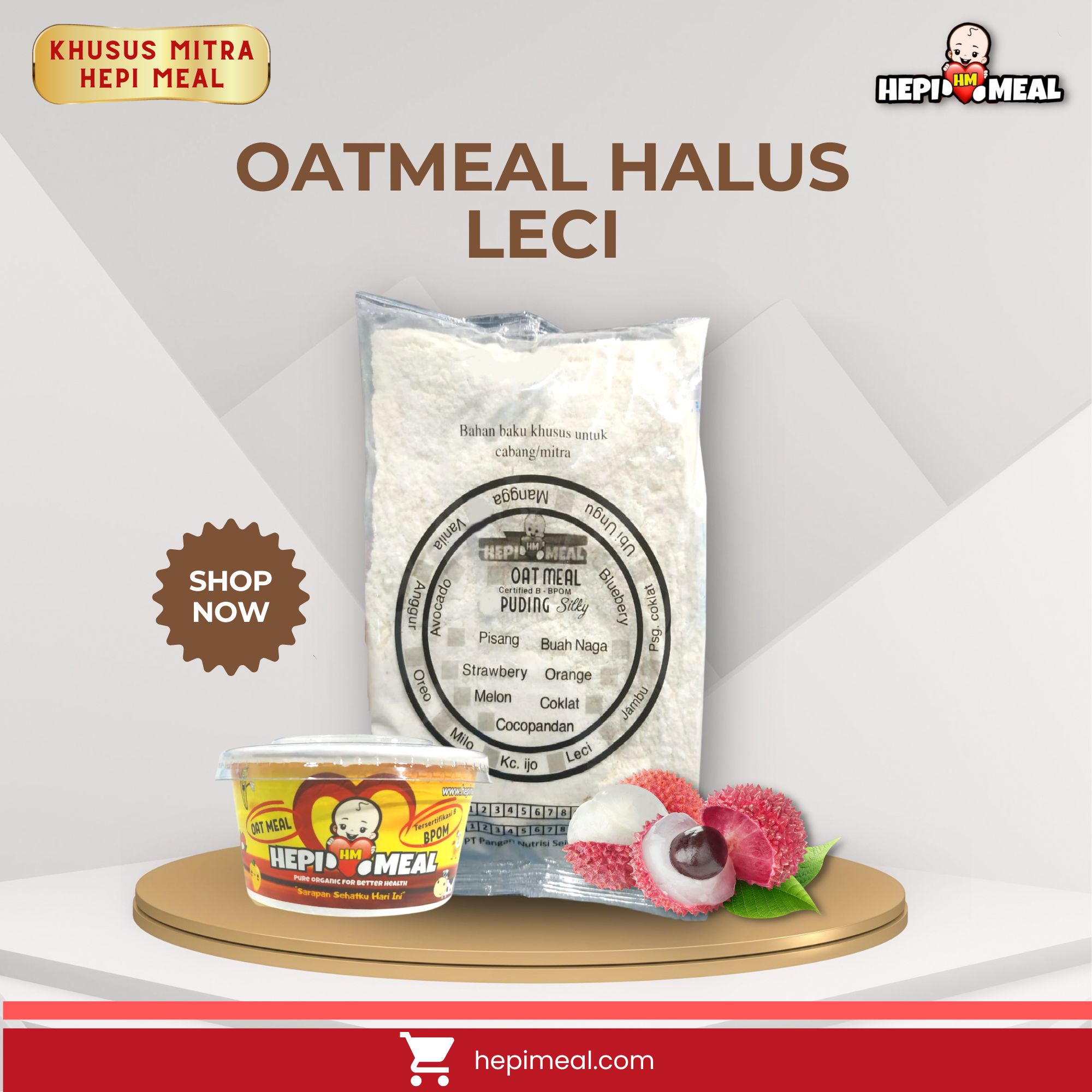 Oat Milk Varian Rasa LECI HALUS 12 PORSI TERMASUK CUP