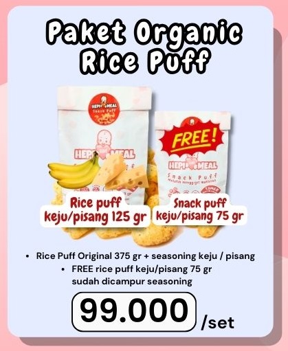 Paket Rice Puff Keju Free Rice Puff Keju with seasoning