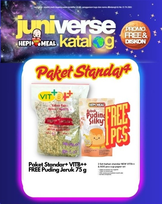 1 SET PAKET STANDAR+ VIT B ++ FREE PUDING JERUK 75 GR JUNI 2026