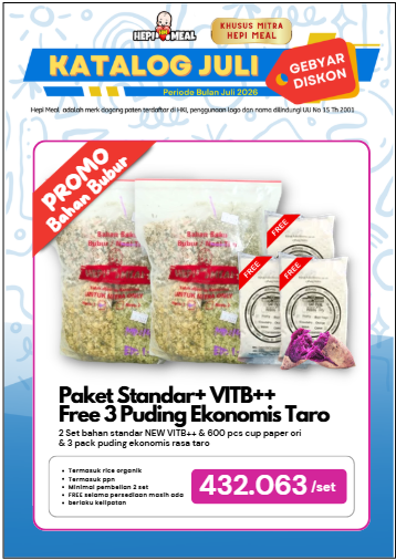 PROMO 2 SET PAKET STANDAR+ VIT B++ FREE PUDING EKONOMIS TARO JULI 2026