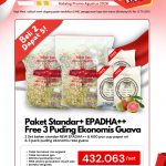 Beli 2 DAPAT 5! 2 Paket Standar+ EPADHA++ Free Puding Ekonomis Guava Agustus 2026
