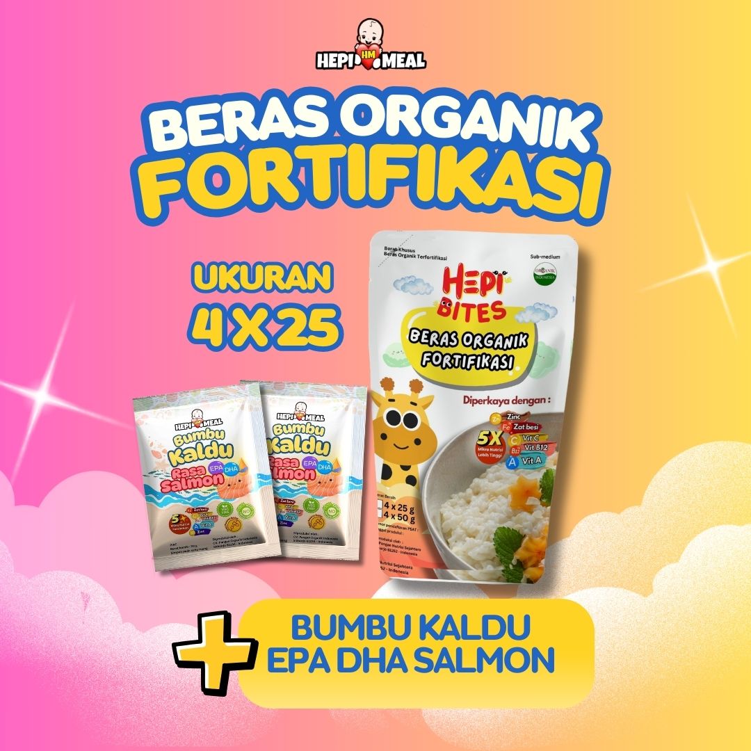 Beras Organik Fortifikasi FREE Bumbu Kaldu EPADHA SALMON