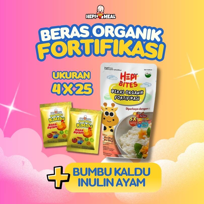 Beras Organik Fortifikasi FREE Bumbu Kaldu INULIN AYAM
