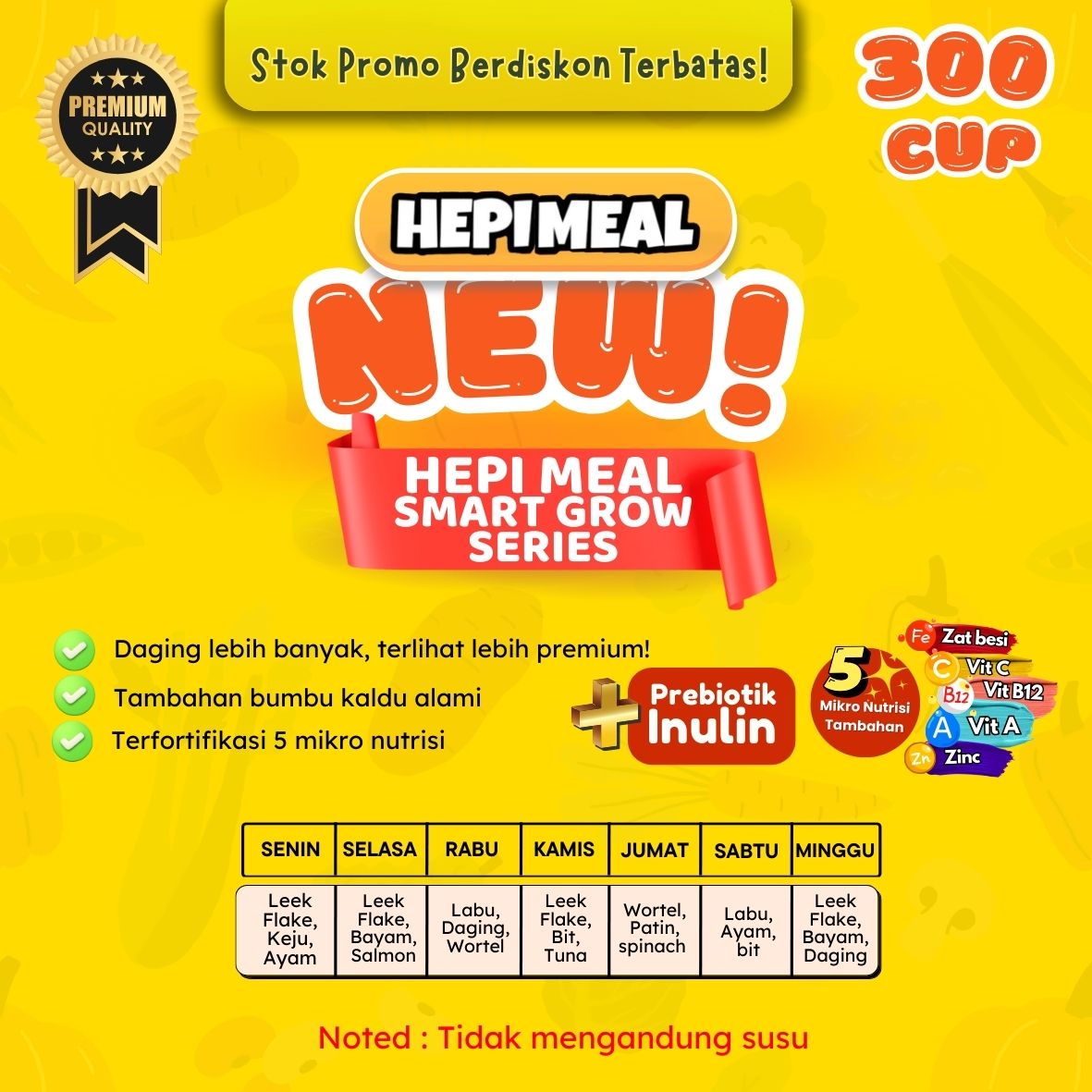 Paket Hemat Hepi Meal Inulin