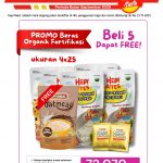 Promo Beli 5 Beras Organik Fortifikasi 4×25 Free 1 Bumbu Kaldu Ayam dan 1 Oatmeal Cokelat 25 gr