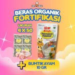 1 PCS BERAS ORGANIK FORTIFIKASI 4X50 FREE BUMTIK 10GR