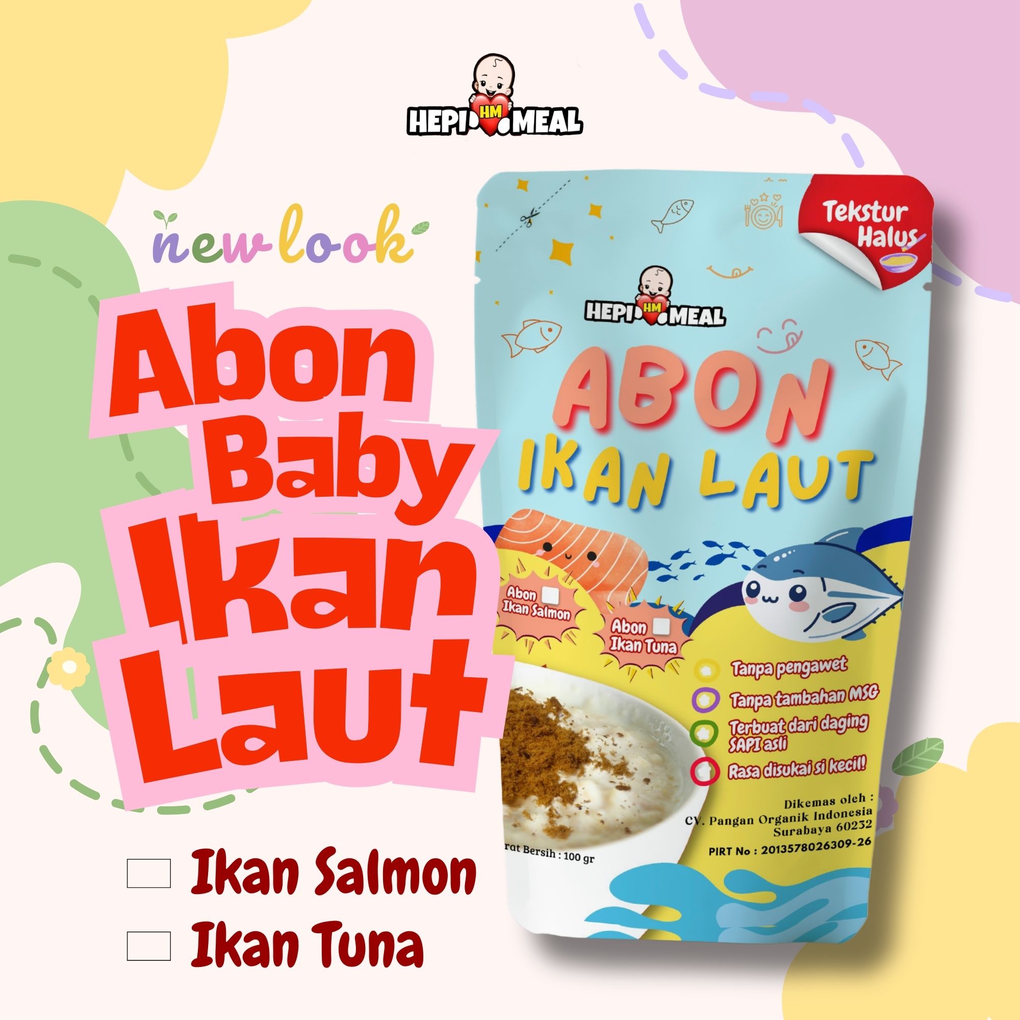 Abon Baby Varian Rasa Tuna 100 Gram (KEMASAN BARU) Tanpa Cup
