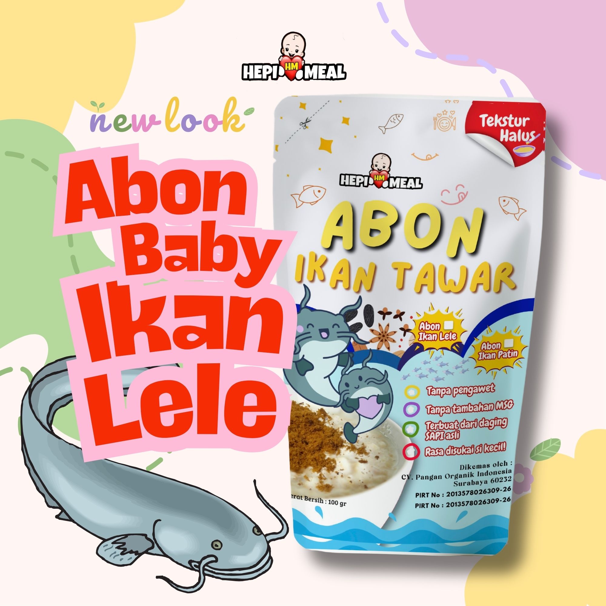 Abon Ikan Tawar Lele Kemasan 100gr