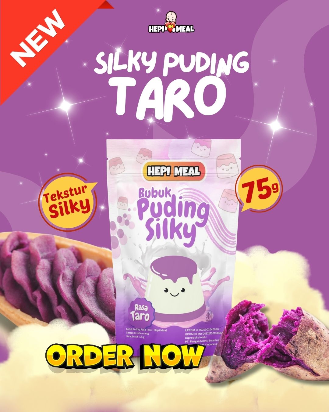 PUDING SILKY TARO STANDING POUCH 75gr