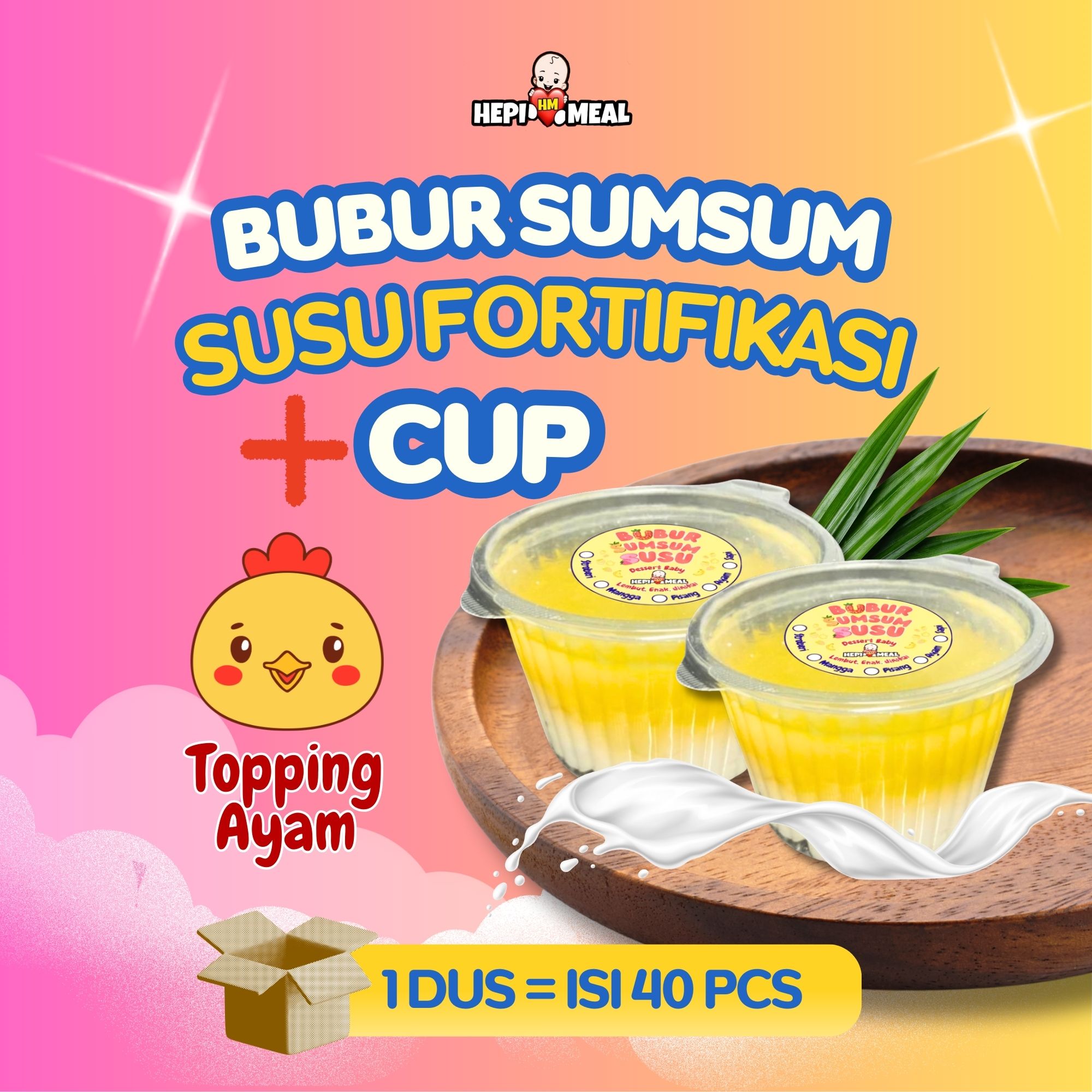 PAKET BUBUR SUMSUM SUSU + CUP