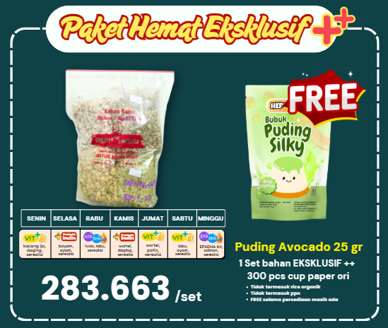 1 SET PAKET HEMAT EKSKLUSIF++ FREE PUDING AVOCADO 25 GR FEB 26