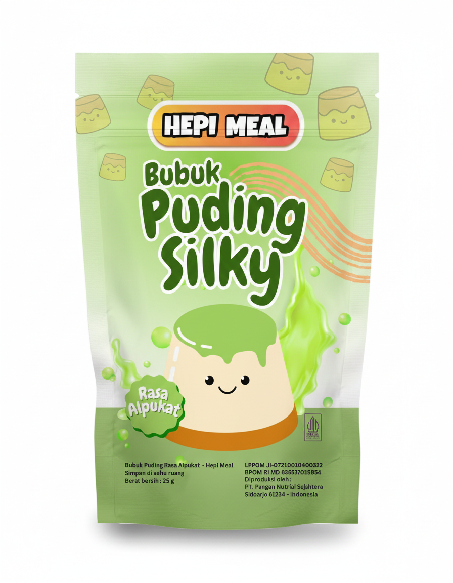 PUDING SILKY AVOCADO STANDING POUCH 25gr