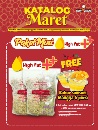 2 SET PAKET MINI HIGH FAT ++ FREE BUBUR SUMSUM MANGGA MAR 26