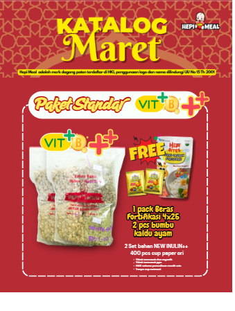 2 SET PAKET STANDAR VIT B ++ FREE BERAS FORTIFIKASI 4 X 25 BUMBU KALDU AYAM MAR 26