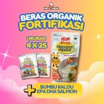 Beras Organik Fortifikasi FREE Bumbu Kaldu EPADHA SALMON 4X25GR