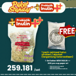 1 SET PAKET STANDAR INULIN++ FREE OATMEAL HALUS AVOCADO FEB 26