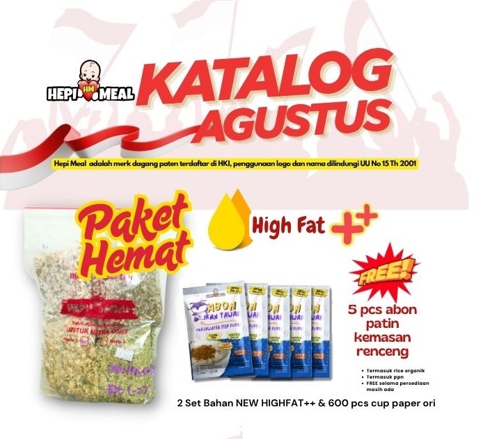 PROMO BELI 2 SET STANDAR+ HIGH FAT ++ (PAKET 300 CUP) FREE ABON PATIN AGT 25
