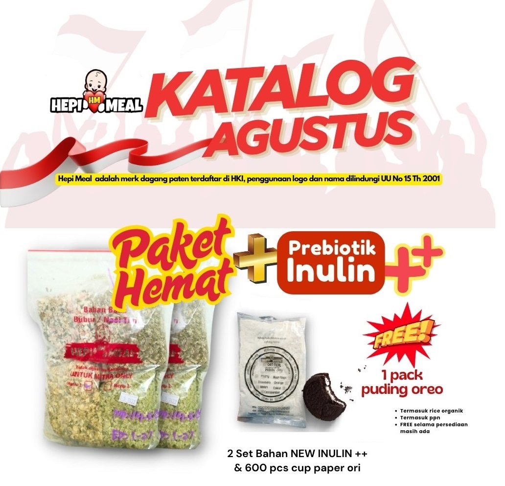 PROMO BELI 2 SET STANDAR+ INULIN ++ (300 CUP) FREE PUDING OREO AGT 25