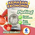 NEW puding strawbery kemasan ekonomis