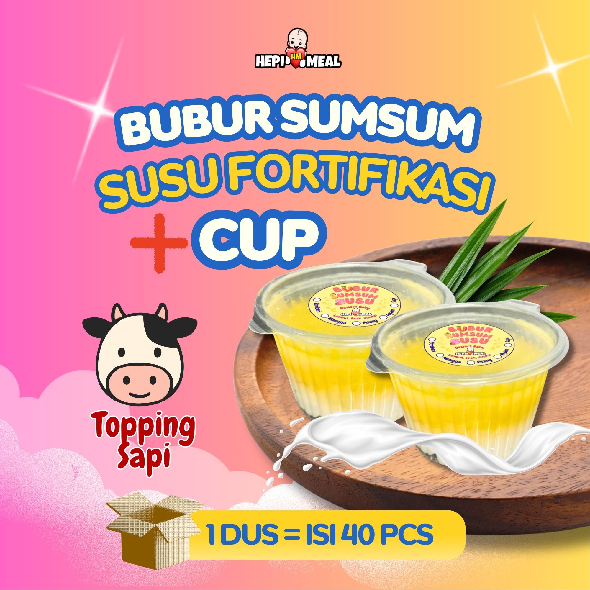 BUBUR SUMSUM SUSU RASA SAPI+ CUP