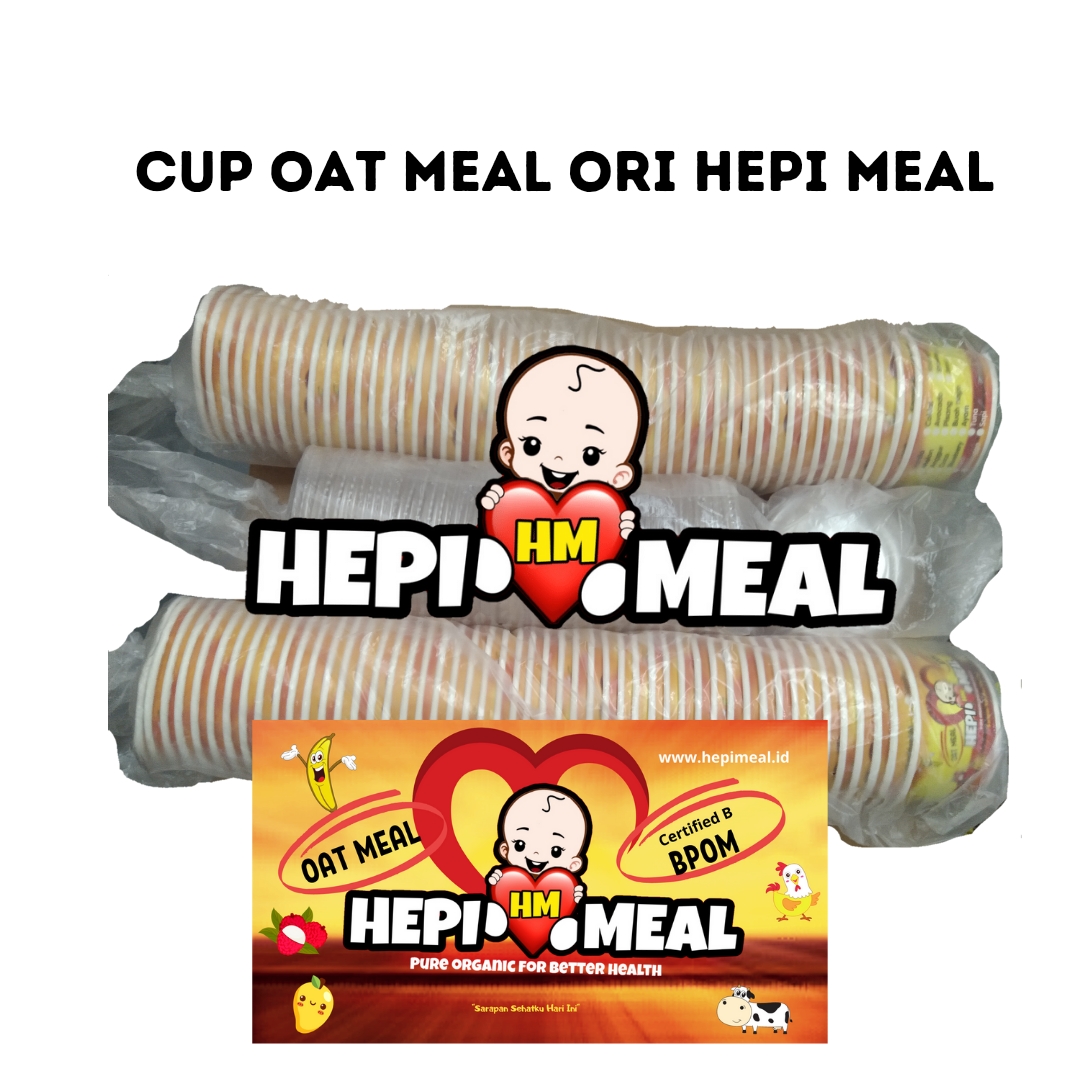Cup Oat Basah Ori Hepi Meal 100 Pcs