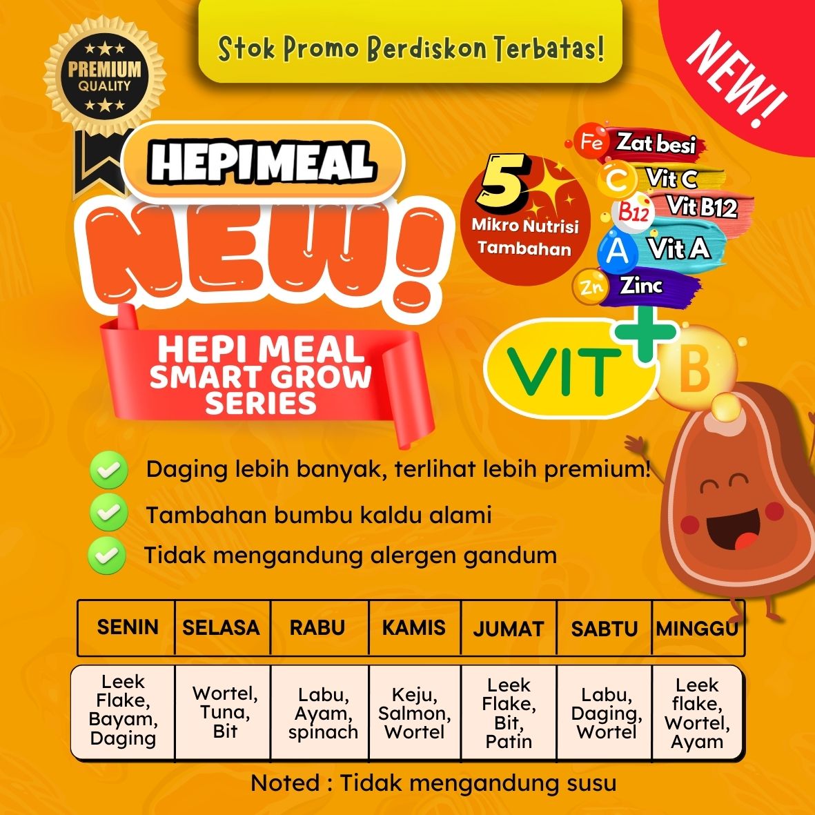 NEW VIT B ++ PAKET MINI 100 CUP