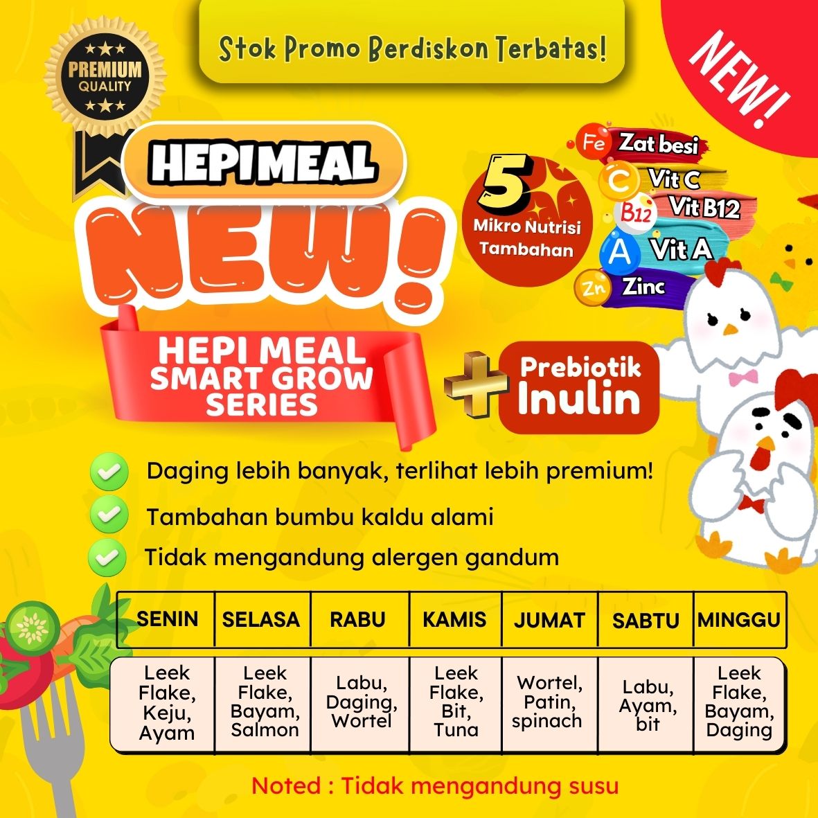 NEW INULIN ++ PAKET MINI 100 CUP