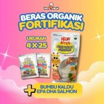 1 PCS BERAS ORGANIK FORTIFIKASI 4X25 FREE Bumbu Kaldu EPADHA SALMON
