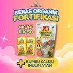 1 PCS BERAS ORGANIK FORTIFIKASI 4X50 FREE Bumbu Kaldu INULIN AYAM