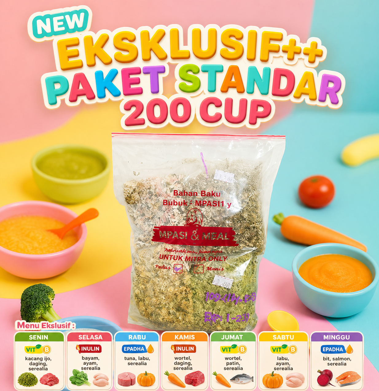 NEW EKSKLUSIF++ PAKET STANDAR 200 CUP