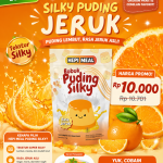 [PROMO LOKAL] Puding Silky Jeruk Standing Pouch 75gr
