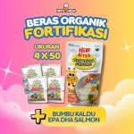 1 PCS BERAS ORGANIK FORTIFIKASI 4X50 FREE Bumbu Kaldu EPA DHA SALMON