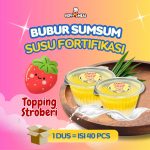 BUBUR SUMSUM SUSU RASA Strawberry (TANPA CUP)