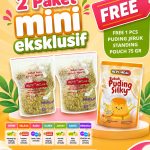 [PROMO LOKAL] 2 PAKET MINI EKSKLUSIF FREE PUDING JERUK STANDING POUCH 75 GR