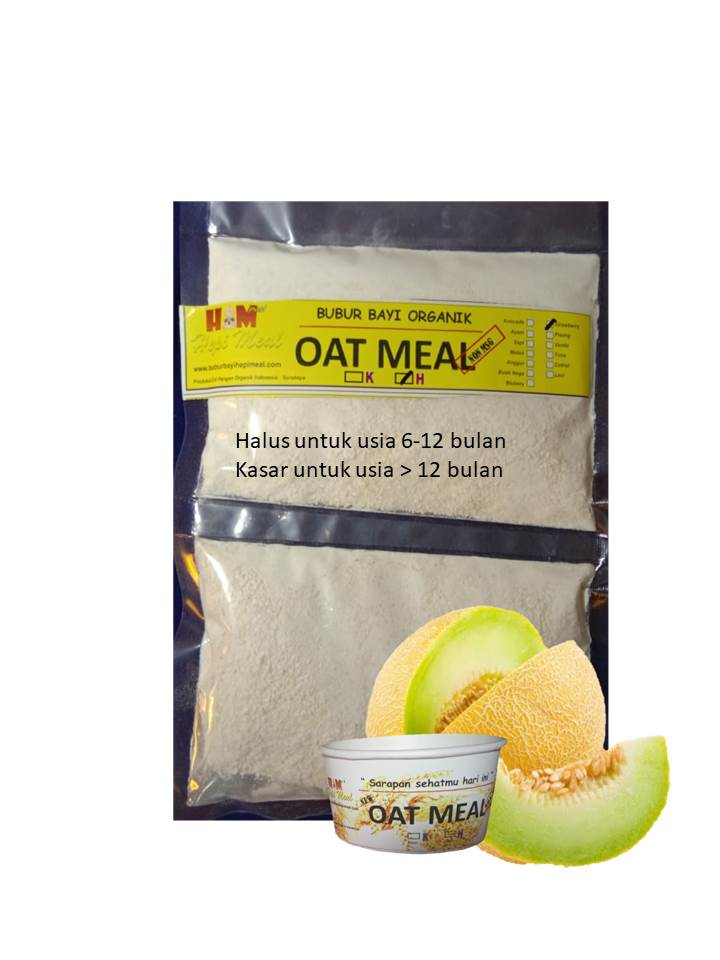 Oatmeal Seduh Rasa Melon untuk 12 porsi ( termasuk cup)