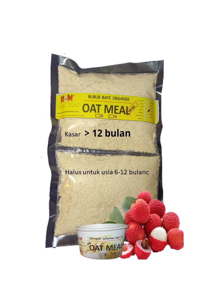 Oatmeal Seduh Rasa Leci untuk 12 porsi( termasuk cup)