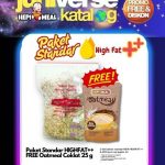 1 SET PAKET STANDAR HIGH FAT ++ FREE OATMEAL COKELAT 25 GR JUNI 2026