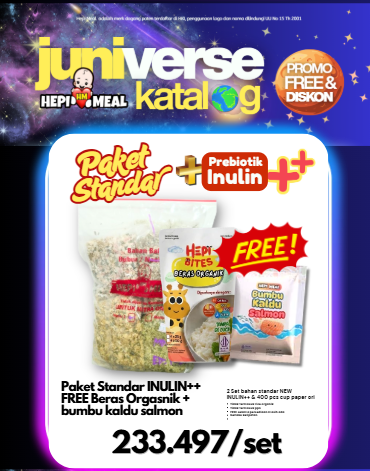 2 SET PAKET STANDAR INULIN ++ FREE BERAS ORGANIK FORTIFIKASI & BUMBU KALDU SALMON JUNI 2026