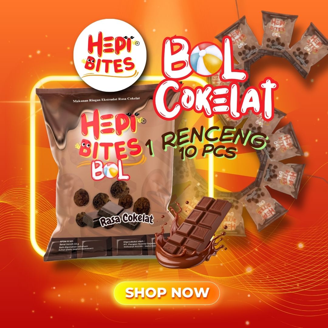 Hepi Bites Bol Cokelat 1 Renceng