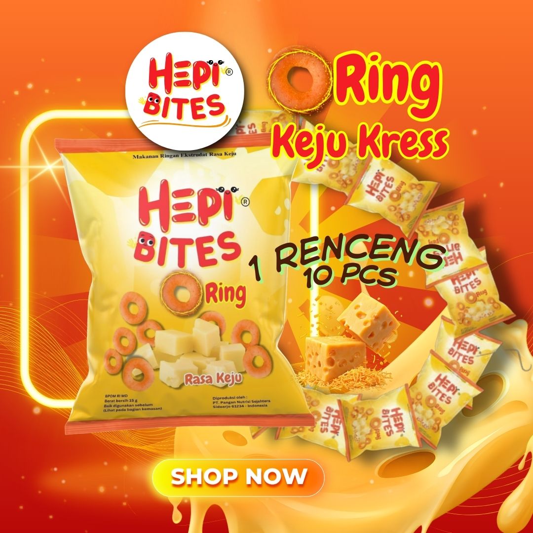 Hepi Bites O-Ring Keju 1 renceng