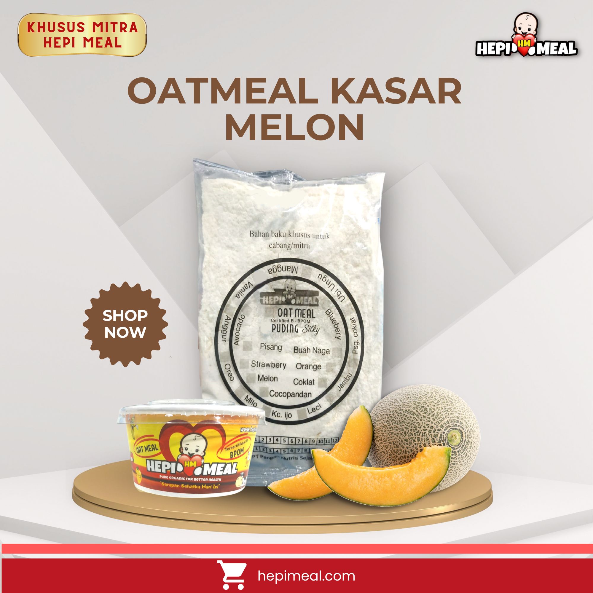 Oatmeal Melon Kasar
